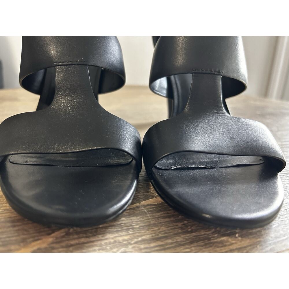 Cole Haan Grand OS Black Leather Moama T-Strap Heels Women’s Size 8B - Picture 6 of 10